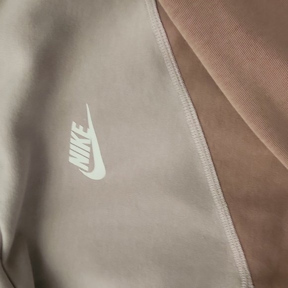 Nike Women's Two-Tone Hoodie - Brown and Cream - Picture 3 of 3